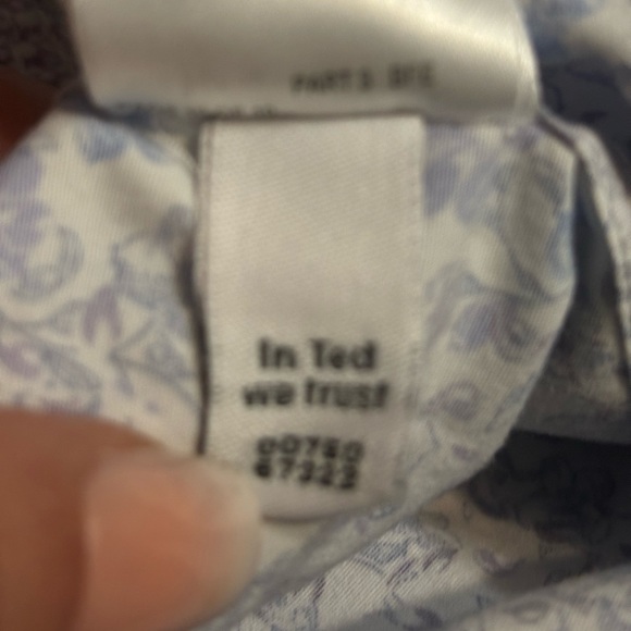 TED BAKER Endurance 100% Cotton Floral Button Down Shirt - Picture 9 of 13